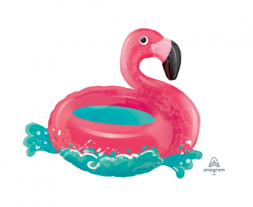 Foil balloon SuperShape Flamingo, packed