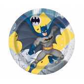 Paper plates Batman, 23 cm, 8 pcs (plastic-free)