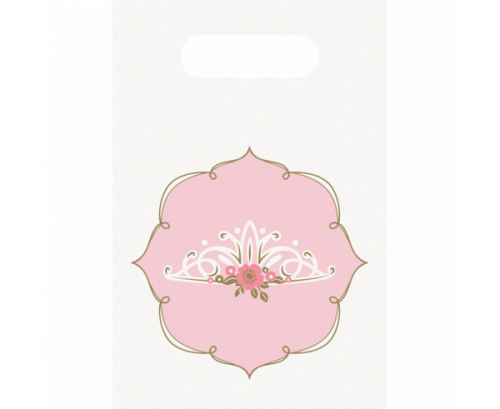 Paper gift bags Princess for a Day, size 23.3 x 16.3 cm / 8 pcs Paper gift bags Princess for a Day, size 23.3 x 16.3 cm / 8 pcs