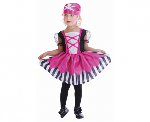 Pink Pirate Girl role-play set (dress, headpiece), size 98-104 cm Pink Pirate Girl role-play set (dress, headpiece), size 98-104 cm