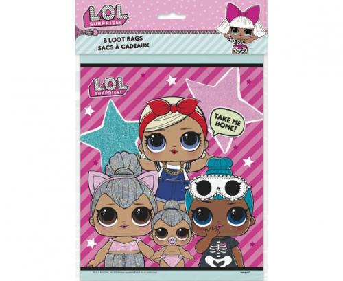 LOL SURPRISE loot bags, 8 pcs LOL SURPRISE loot bags, 8 pcs