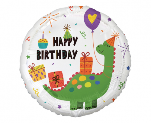 Foil balloon Dinosaur (Happy Birthday), 18 Foil balloon Dinosaur (Happy Birthday), 18