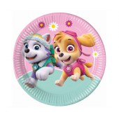 Paper plates Paw Patrol Skye & Everest (Nickelodeon), next generation, 23cm, 8 pcs (plastic-free)