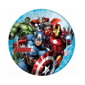 Paper plates Mighty Avengers, next generation (Marvel), 23 cm, 8 pcs (plastic-free)