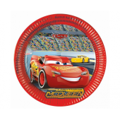 Paper plates Cars 3 (Disney), next generation  23cm, 8 pcs (plastic-free)