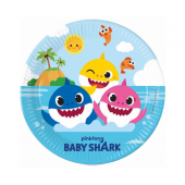 PAper plates Baby Shark (Nickelodeon), next generation, 23cm, 8 pcs (plastic-free)