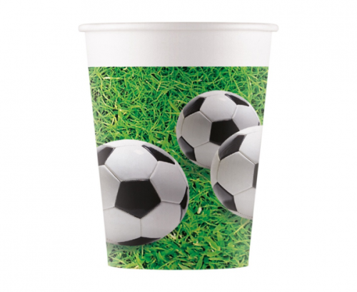 Paper cups (WM) Football Party (Kokliko), 200ml, 8 pcs (SUP label)