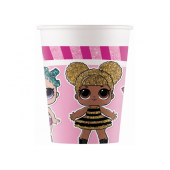 Paper cups (WM), LOL Glitterati (MGA), 200ml, 8 pcs ( SUP label)