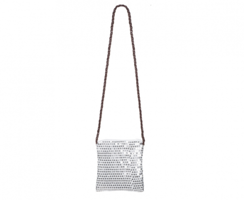 Sequins bag, silver