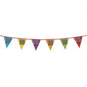 Garland, holographic flags 