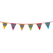 Garland, holographic flags 