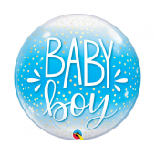 Folija balons 22&quot; QL Bubble Baby Boy
