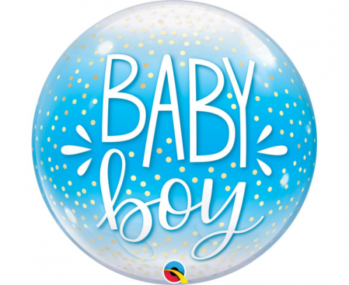 Воздушный шар из фольги 22 "QL Bubble Baby Boy