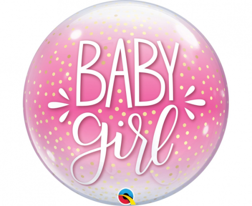 Воздушный шар из фольги 22 "QL Bubble Baby Girl