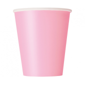 Paper cups, light pink, 8 pcs.
