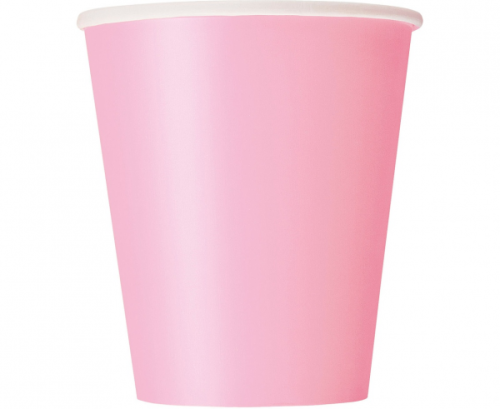Paper cups, light pink, 14 pcs.