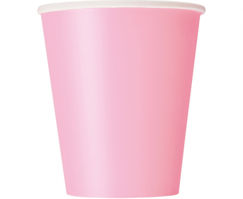 Paper cups, light pink, 14 pcs. Paper cups, light pink, 14 pcs.