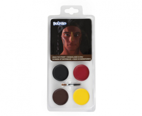 Indian face paint (4 jars, applicator) Indian face paint (4 jars, applicator)
