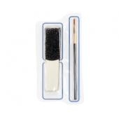 Set of applicator make-up (applicator, brush, sponge)