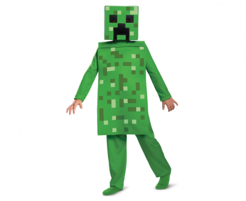 Creeper Classic role-play jumpsuit - Minecraft (licensed), size S (4-6 yrs)