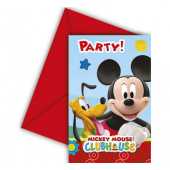 Invitations with envelope "Playful Mickey" 6 pcs