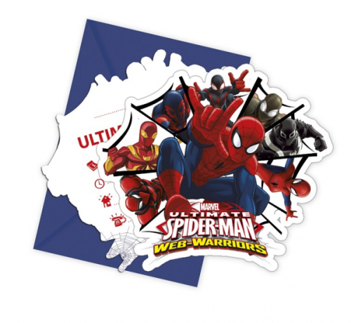 Invitation with envelope 'Ultimate Spiderman Web Warriors Invitation with envelope 'Ultimate Spiderman Web Warriors