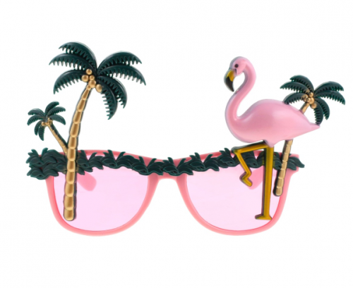 Palm Tree & Flamingo glasses Palm Tree & Flamingo glasses
