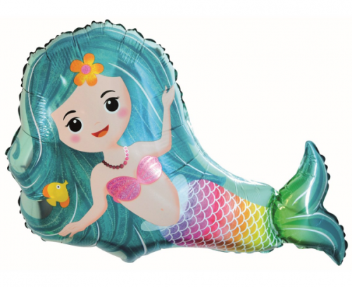 Folija balons Mermaid, 66 cm Folija balons Mermaid, 66 cm