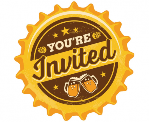 Cheers & Beers invitations, 8 pcs Cheers & Beers invitations, 8 pcs