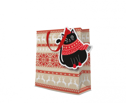 Gift bag PAW XMas Cat, large 26.5 x 13 x 33.5 cm Gift bag PAW XMas Cat, large 26.5 x 13 x 33.5 cm
