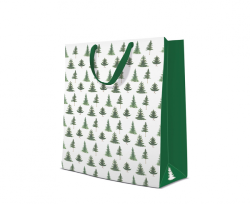 Gift bag PAW Conifer Trees, large, 30 x 12 x 41 cm