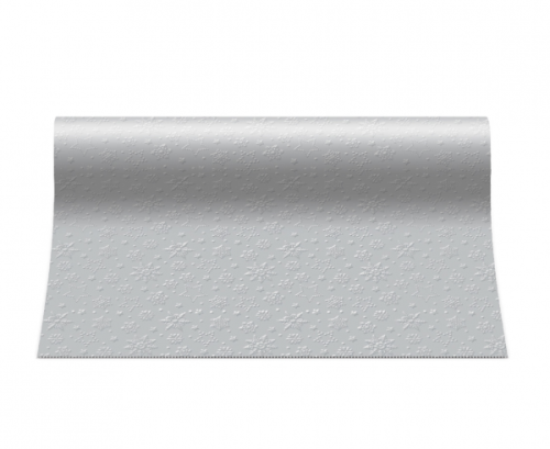 Paper runner PAW Inspiration Winter Flakes, silver, 33 x 480 cm
