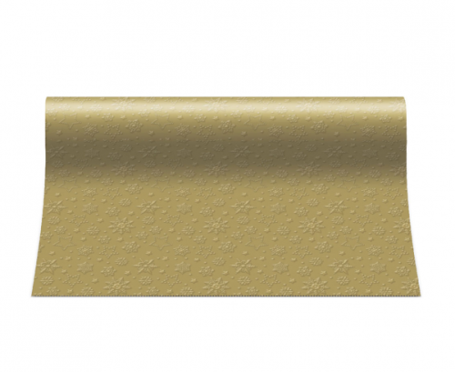 Paper runner PAW Inspiration Winter Flakes,gold, 33 x 480 cm