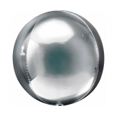 Foil balloon, ball G20, silver, packed