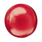 Foil balloon 15 inches ORBZ - ball red / 1 pc.
