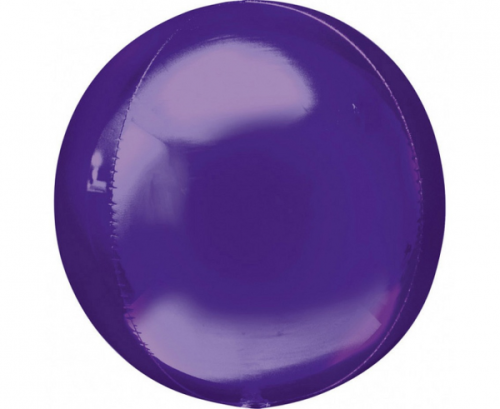 Folija balons 15 collas ORBZ - bumbiņa violeta / 1 gab.