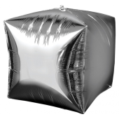 Foil balloon Cubez, silver, 38x38 cm