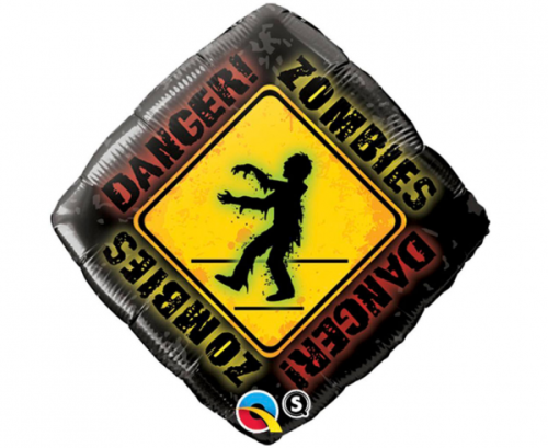 Balon foliowy 18 cali QL SHP Zombies Crossing