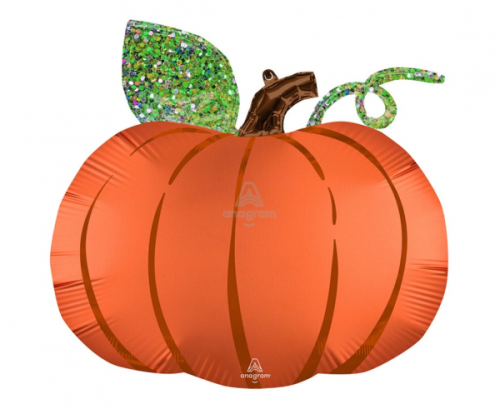 SuperShapeSatin Pumpkin Foil Balloon P35 Packaged 63 cm x 60 cm SuperShapeSatin Pumpkin Foil Balloon P35 Packaged 63 cm x 60 cm