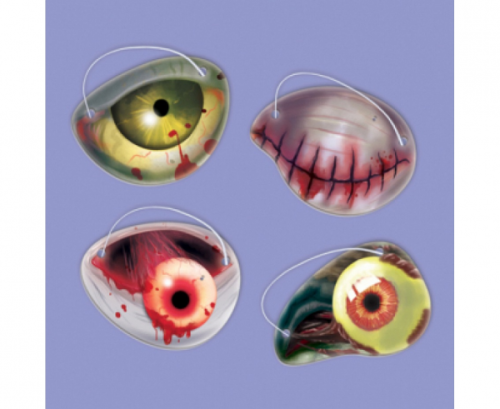 12 Eye Patches Zombie Paper 6.5 x 4.5 cm