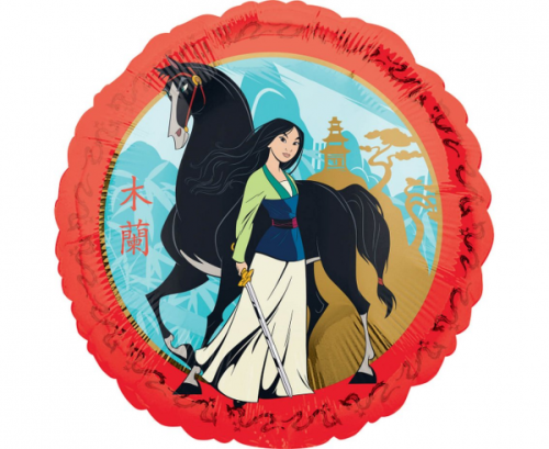 Standarta Mulan folijas balons S60 iepakots