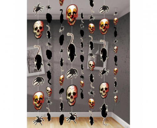 8 String Decorations Creepy Carnevil 180 cm