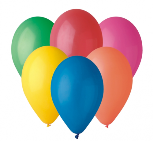 Balloon G90 pastel 10, multicoloured, 50 pieces