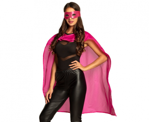Hero set (eye mask, cape - 90 cm), pink Hero set (eye mask, cape - 90 cm), pink