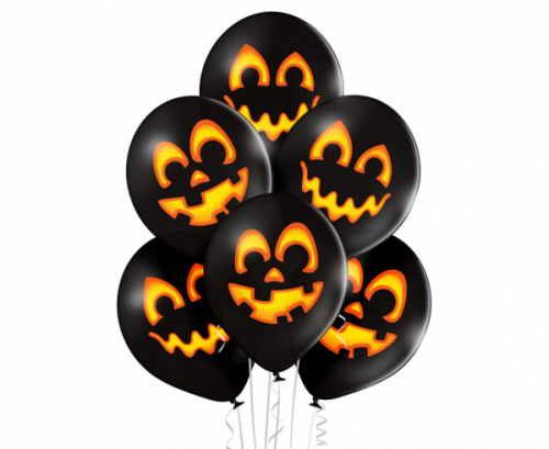 D11 balloons Pumpkins 2C2S, 6 pcs D11 balloons Pumpkins 2C2S, 6 pcs