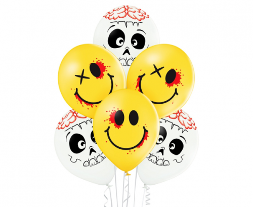 D11 balloons Cute and Creepy 2C2S, 1C3S, 6 pcs D11 balloons Cute and Creepy 2C2S, 1C3S, 6 pcs