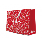 Gift bag - Celebrate Christmas Red, maxi