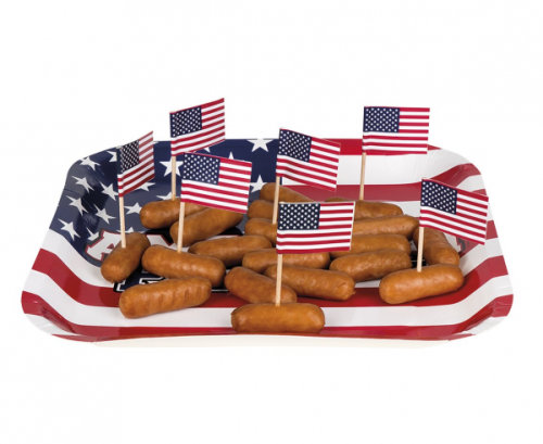 Pick set USA flag, 7 cm, 24 pcs. Pick set USA flag, 7 cm, 24 pcs.