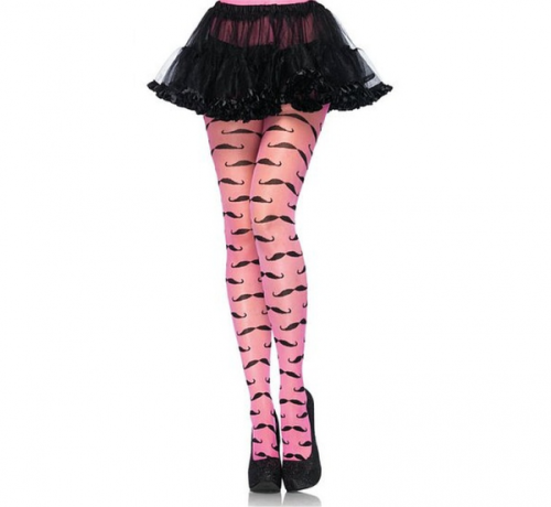 Mustache tights, one size Mustache tights, one size