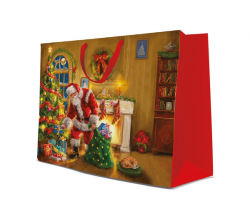 Gift bag - Santa is here, maxi